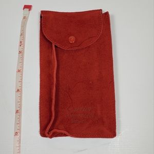 Cartier Suede Pouch with snap closure